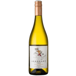 Arrogant Frog Tutti-Frutti — Uvas: Colombard, Chardonnay, Grenache Blanc, Vermentino, Sauvignon  Blanc, Viognier e Muscat. Coloração limão claro, tons verdeais. Nariz  cítrico, tropical, também de ervas e flores. Macio e bem integrado em  boca, muito fácil de se beber, belo frescor que aporta suculência.